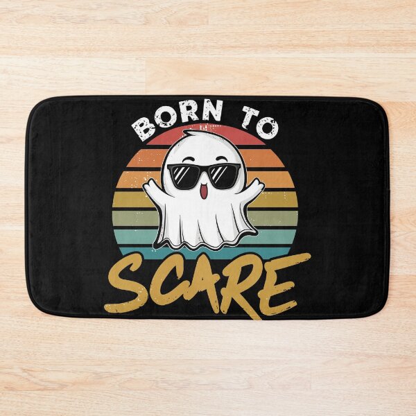 Item preview, Spooky Fun Ghost Born to Scare Vintage Halloween Party designed and sold by Quirky Shirts.