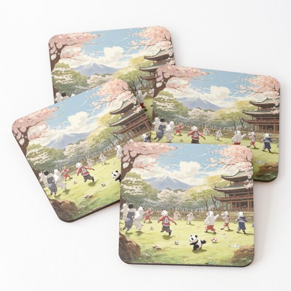 Item preview, panda play soccer on field designed and sold by janimsang.