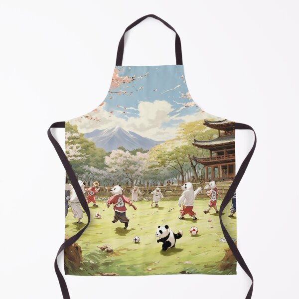 Item preview, panda play soccer on field designed and sold by janimsang.