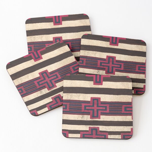 Item preview, Vintage Chief Blanket Horizontal Stripe Textile Print 001 | Cali Boho | Bossy Cat Home designed and sold by BossyCatHome.