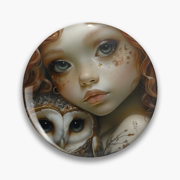 Item preview, Girl with owls designed and sold by CapybaraCompany.