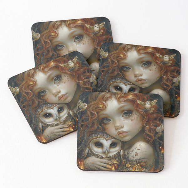 Item preview, Girl with owls designed and sold by CapybaraCompany.