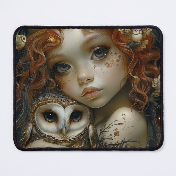 Item preview, Girl with owls designed and sold by CapybaraCompany.