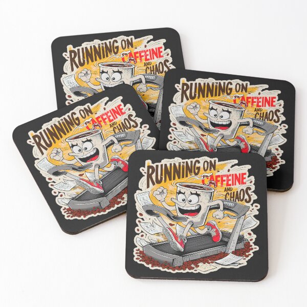 Item preview, Running on Caffeine and Chaos Funny T-Shirt designed and sold by Witty Shirts.