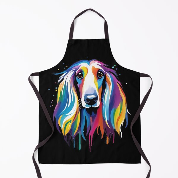Item preview, Vibrant Rainbow Afghan Hound Portrait Design For Dog Lovers designed and sold by kakarikihill.
