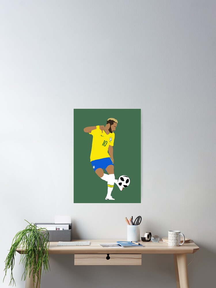 Neymar Jr minimalist design Poster