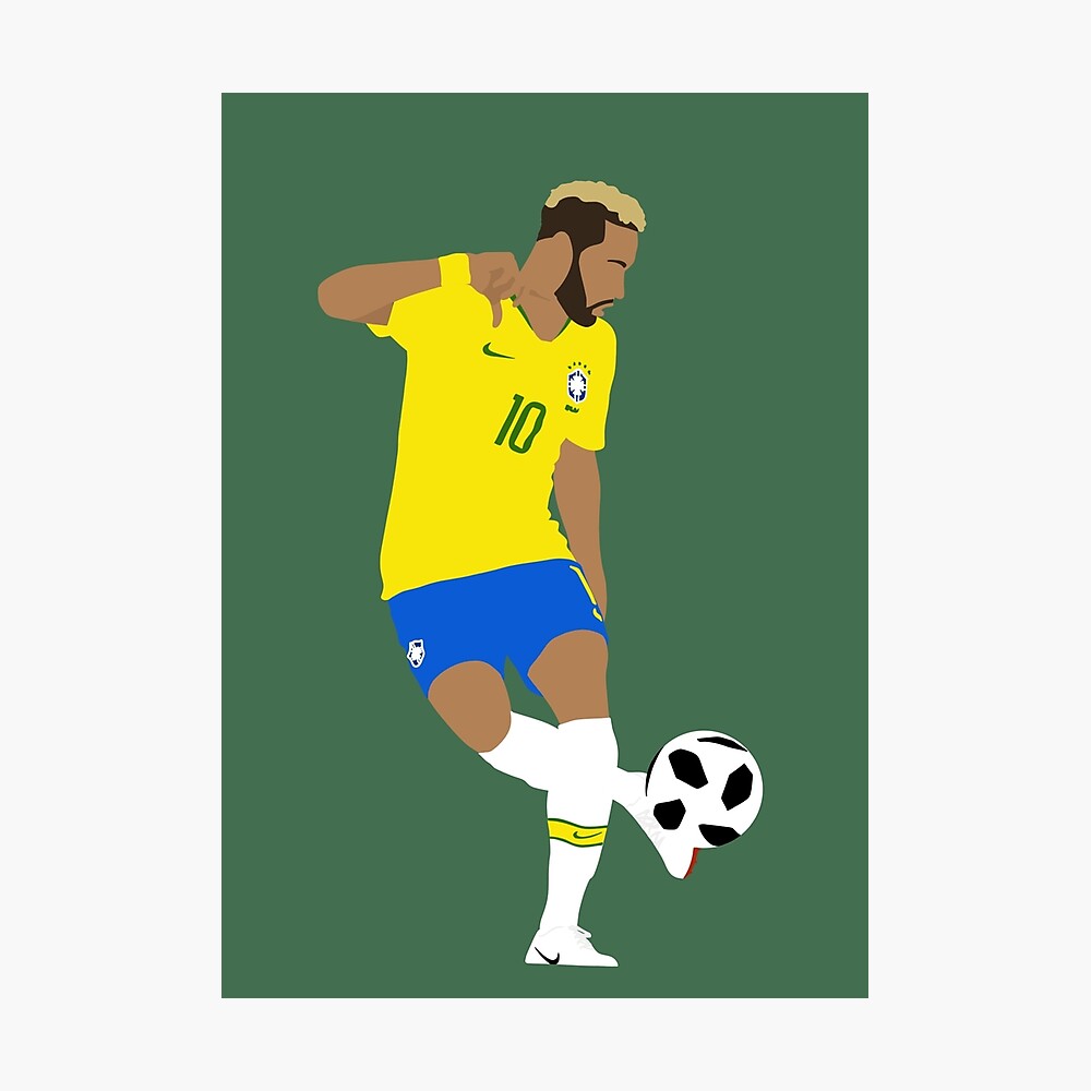 Neymar Jr minimalist design Poster