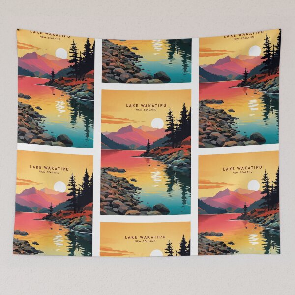 Item preview, Lake Wakatipu Majesty: New Zealand designed and sold by NeuralVibe.