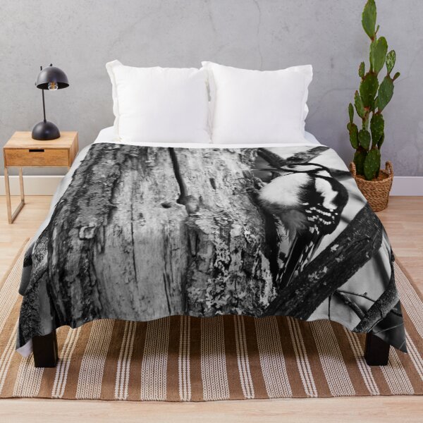 Item preview, The Suck. Great spotted woodpecker bw designed and sold by Jouko Lehto Photography.