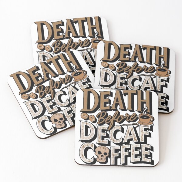 Item preview, Death By Decaf  designed and sold by Hairball-Pets.
