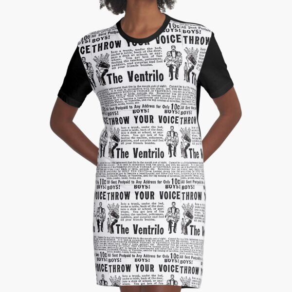 Throw Your Voice! Graphic T-Shirt Dress