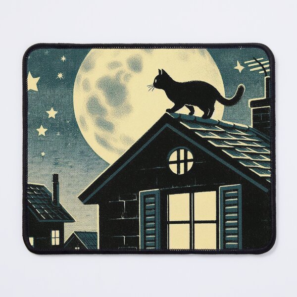 Item preview, Cat and Moon designed and sold by NinjaL11.
