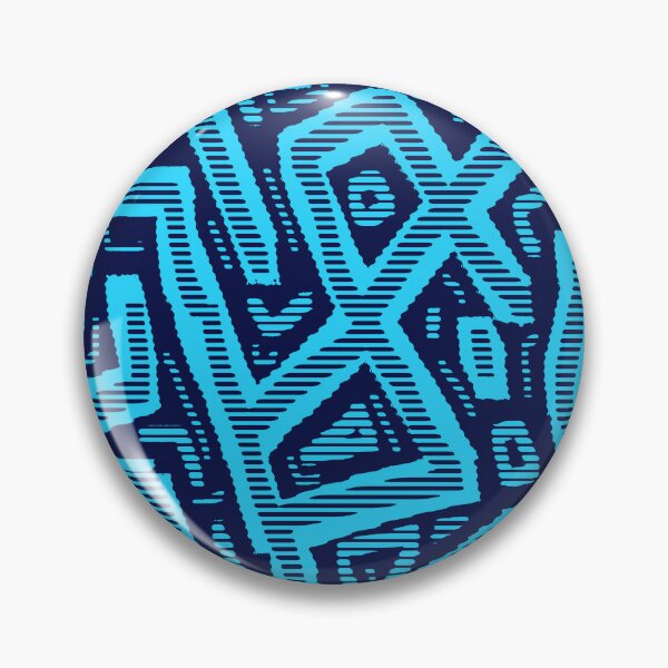 Item preview, abstract style traditional blue fabric pattern design designed and sold by ironpalette.