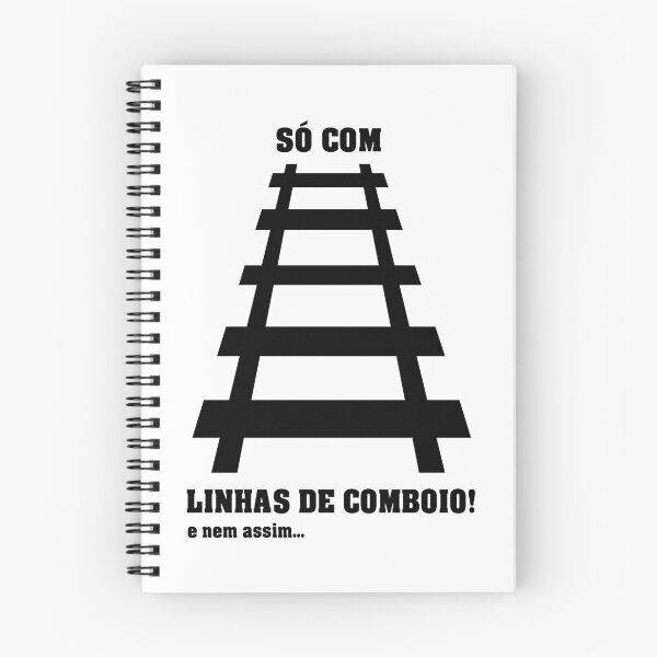 Item preview, Só Com Linhas de Comboio - White - PT designed and sold by Alcino Major.