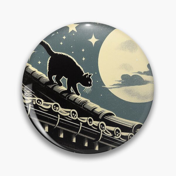 Item preview, Cat and Moon_2 designed and sold by NinjaL11.