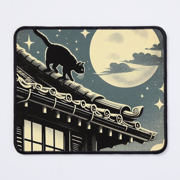 Item preview, Cat and Moon_2 designed and sold by NinjaL11.