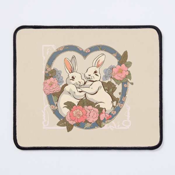 Item preview, Vintage Rabbit Bunny Playing Fight Lovely Bunnies Lover designed and sold by wigobun.