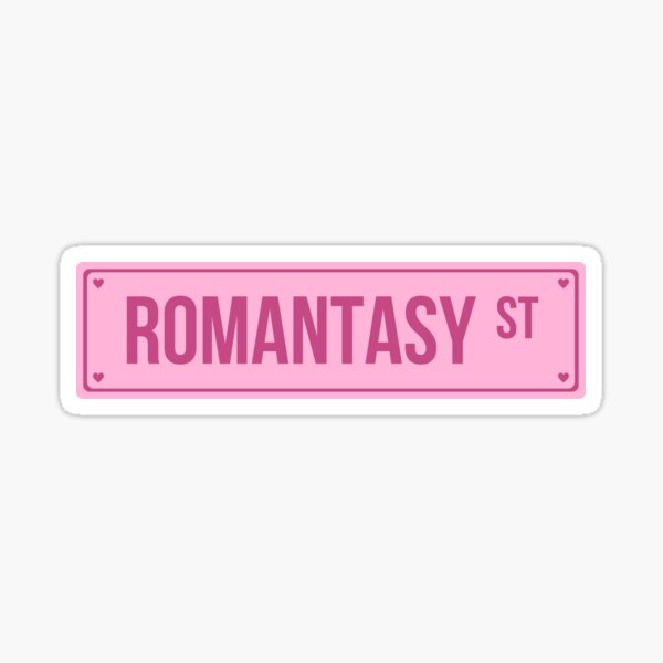 Artikel-Vorschau von Romantasy St / Fantasy Ästhetik Buchliebhaber Pink Road Street, designt und verkauft von medimidoodles.