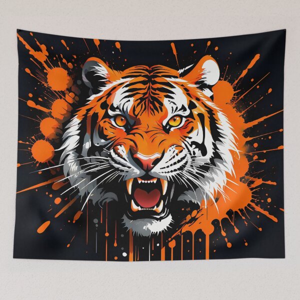 Item preview, Growling tiger designed and sold by mrhighsky.