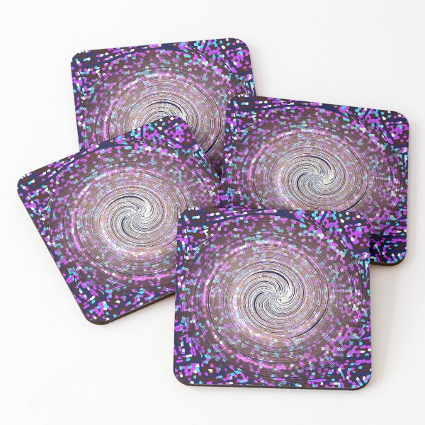 Item preview, abstract style traditional twirl mosaic fabric pattern design designed and sold by ironpalette.
