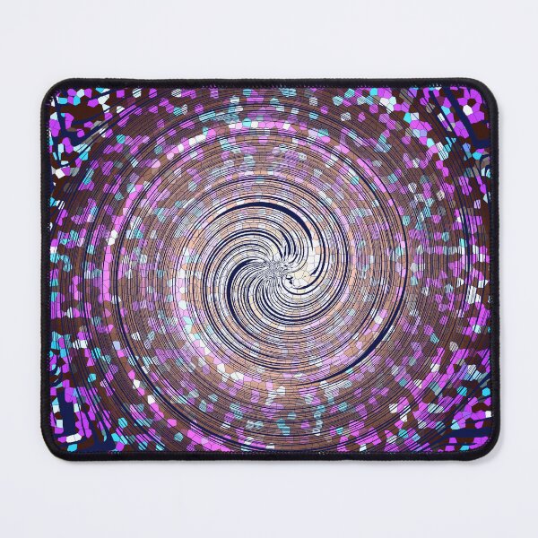 Item preview, abstract style traditional twirl mosaic fabric pattern design designed and sold by ironpalette.