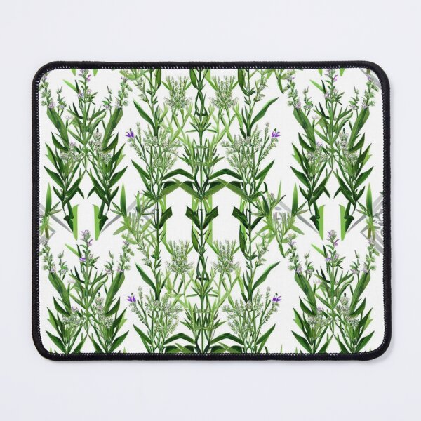 Item preview, Elegant Tarragon Symmetry: Herbal Motif Pattern designed and sold by mikotoerimint.