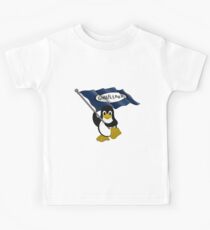 Tux GNU Linux Flag Penguin Kids Tee