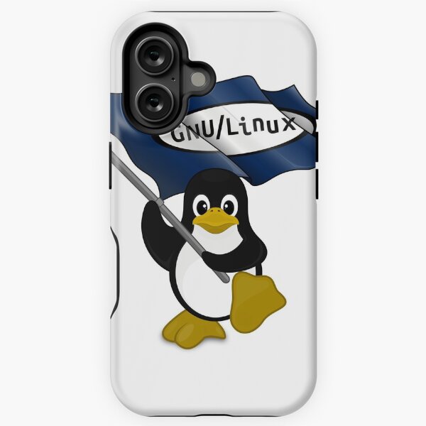 Item preview, Tux GNU Linux Flag Penguin designed and sold by orinemaster.