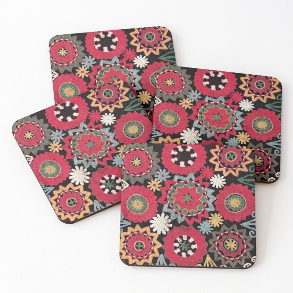 Item preview,  Antique Silk Embroidery Textile Print | Cali Boho | Bossy Cat Home designed and sold by BossyCatHome.