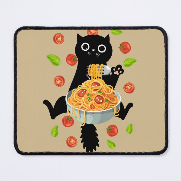 Item preview, Cat eating spaghetti designed and sold by Marciolinioario.