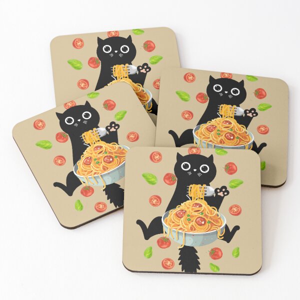 Item preview, Cat eating spaghetti  designed and sold by Marciolinioario.