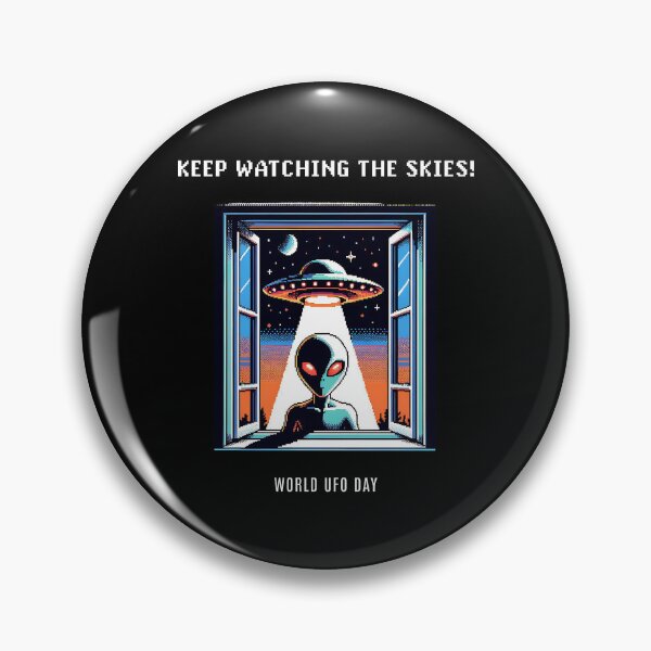 Item preview, Keep watching the skies - World UFO Day designed and sold by Pflugart.