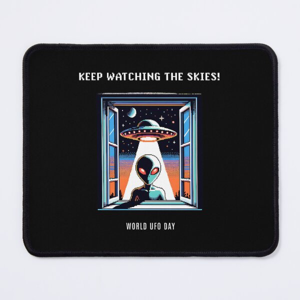 Item preview, Keep watching the skies - World UFO Day designed and sold by Pflugart.