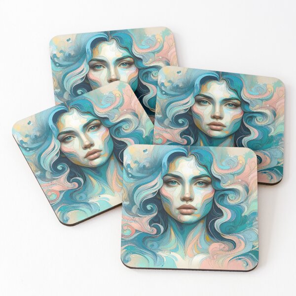 Item preview, Vibrant Female Portrait: An oil painting full of color and emotion designed and sold by FotoworldEdel.