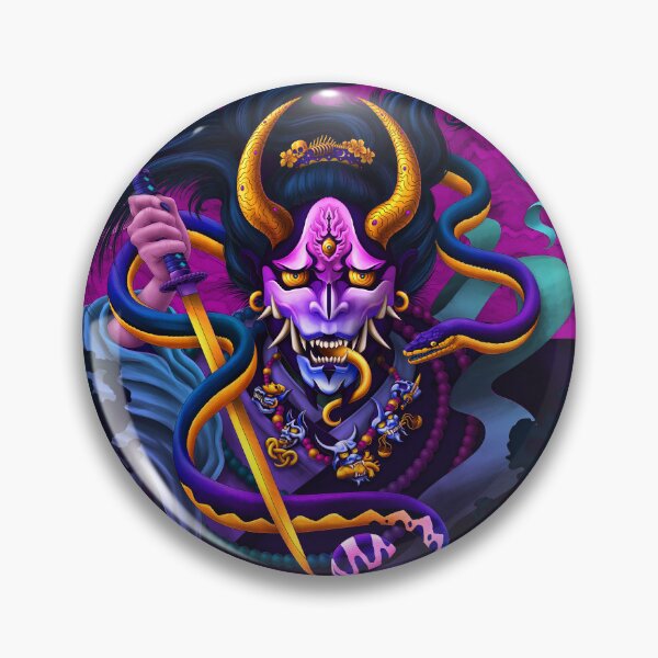 Item preview, Hannya and Snake - Pastel Black designed and sold by Abysm Internal.