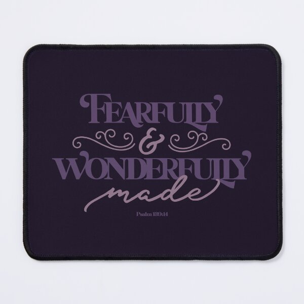 Item preview, Fearfully and Wonderfully Made - Psalm 139:14 Christian Typography designed and sold by Blessed Be Your Name.