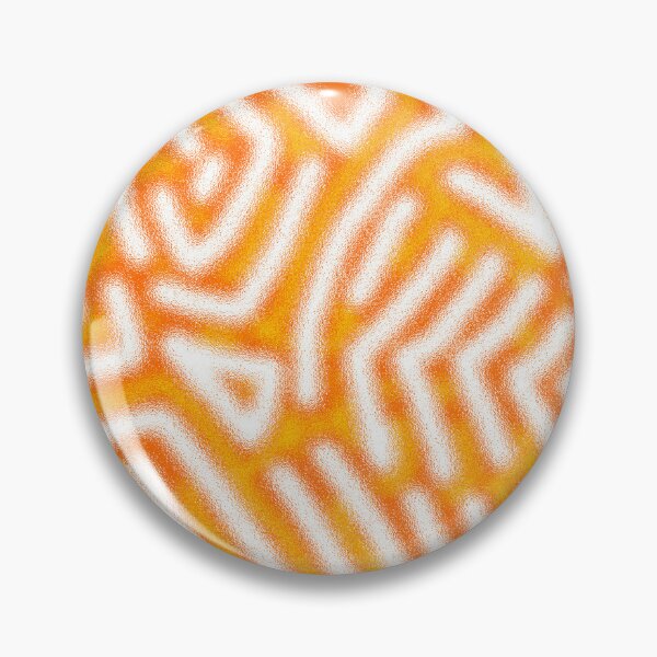 Item preview, abstract style traditional orange fabric pattern design designed and sold by ironpalette.
