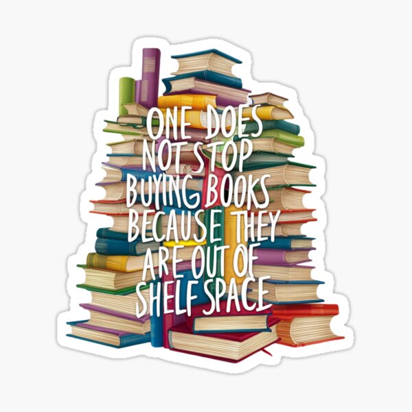 Item preview, One does not stop buying books because designed and sold by Peter Stawicki.