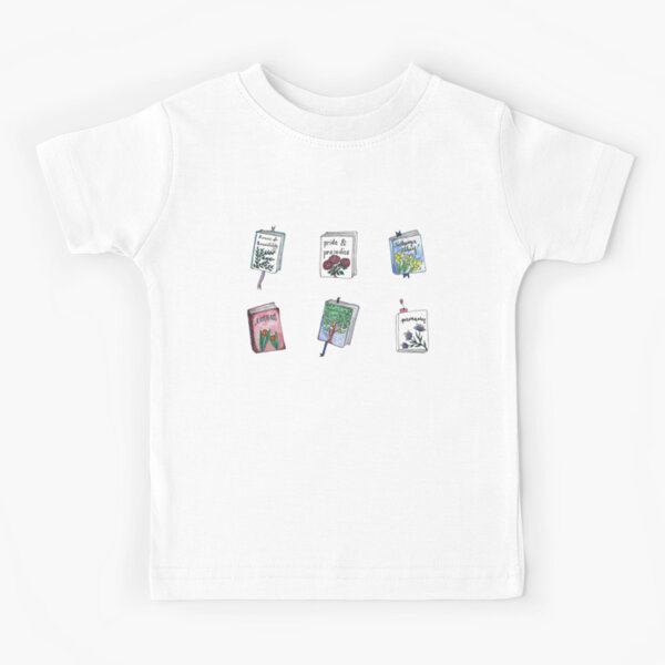 Jane Austen Books with Flowers! Kids T-Shirt