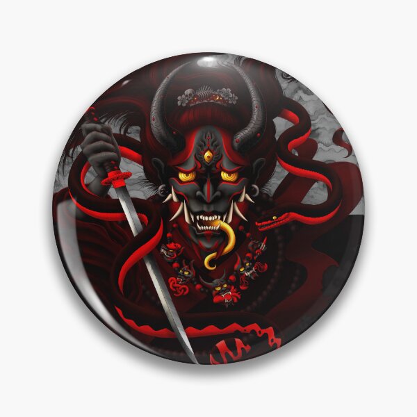 Item preview, Hannya and Snake - Demonic Black Red designed and sold by Abysm Internal.