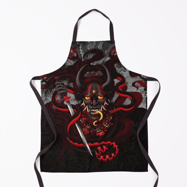 Item preview, Hannya and Snake - Demonic Black Red designed and sold by Abysm Internal.
