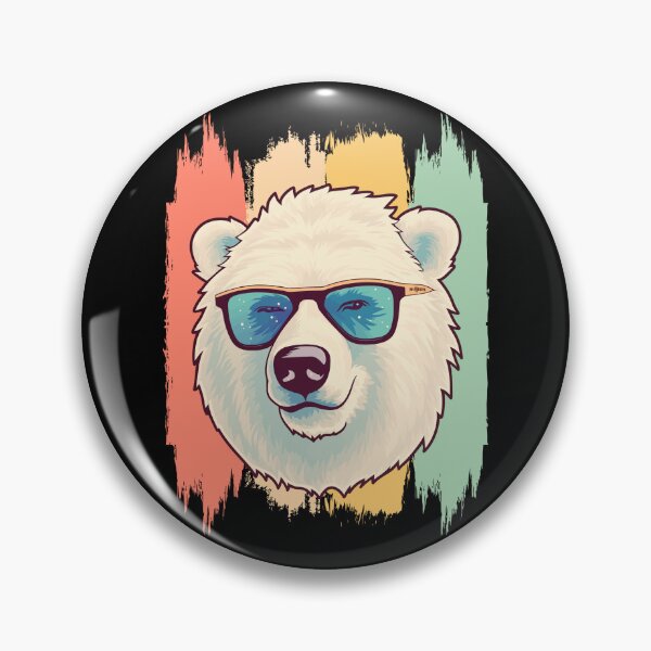 Item preview, Artic Sea Polar Bear Retro Vintage designed and sold by AussieWonders.