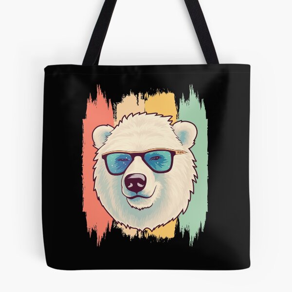 Item preview, Artic Sea Polar Bear Retro Vintage designed and sold by AussieWonders.