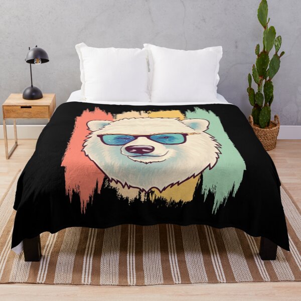 Item preview, Artic Sea Polar Bear Retro Vintage designed and sold by AussieWonders.