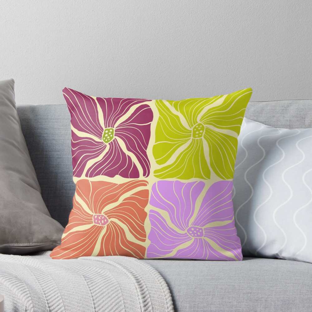 Item preview, Throw Pillow designed and sold by MERLETDRAWING.