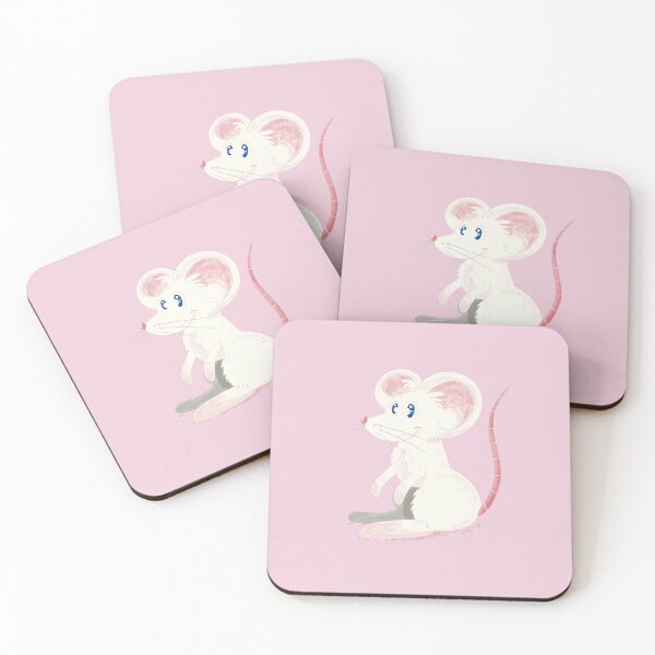 Item preview, Korean Mouse (Jwe/쥐) Pink Background designed and sold by StoryKorean.