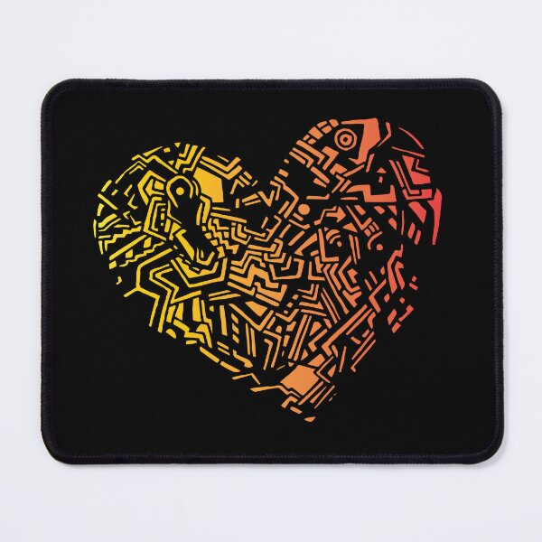 Item preview, Geometric Heart_Colourful_FLC designed and sold by Jemma Rich.