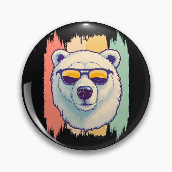 Item preview, Artic Sea Polar Bear Retro Vintage designed and sold by AussieWonders.