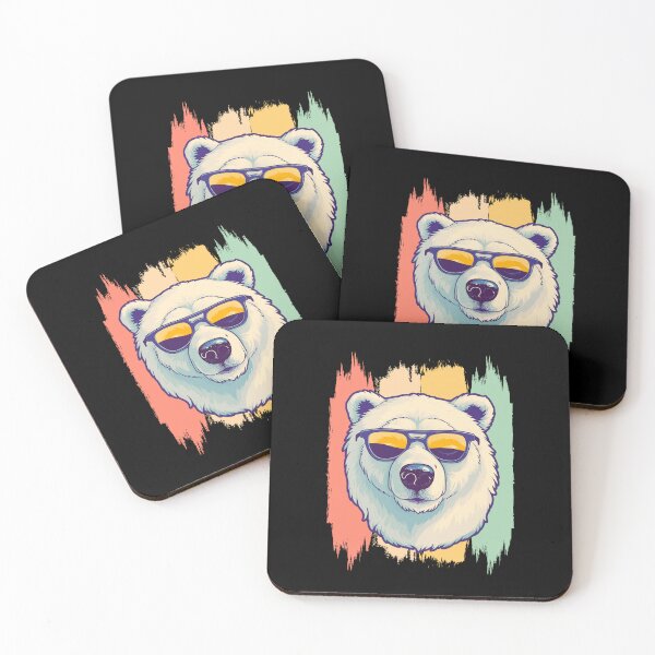 Item preview, Artic Sea Polar Bear Retro Vintage designed and sold by AussieWonders.