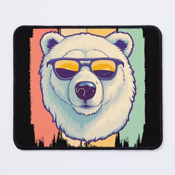 Item preview, Artic Sea Polar Bear Retro Vintage designed and sold by AussieWonders.